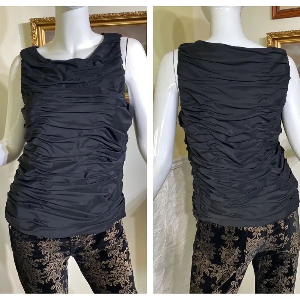 Calvin Klein Rushed Sleeveless Top - Picture 2 of 16